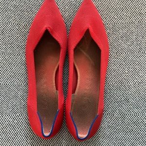 Rothy’s “The Point” red flats
